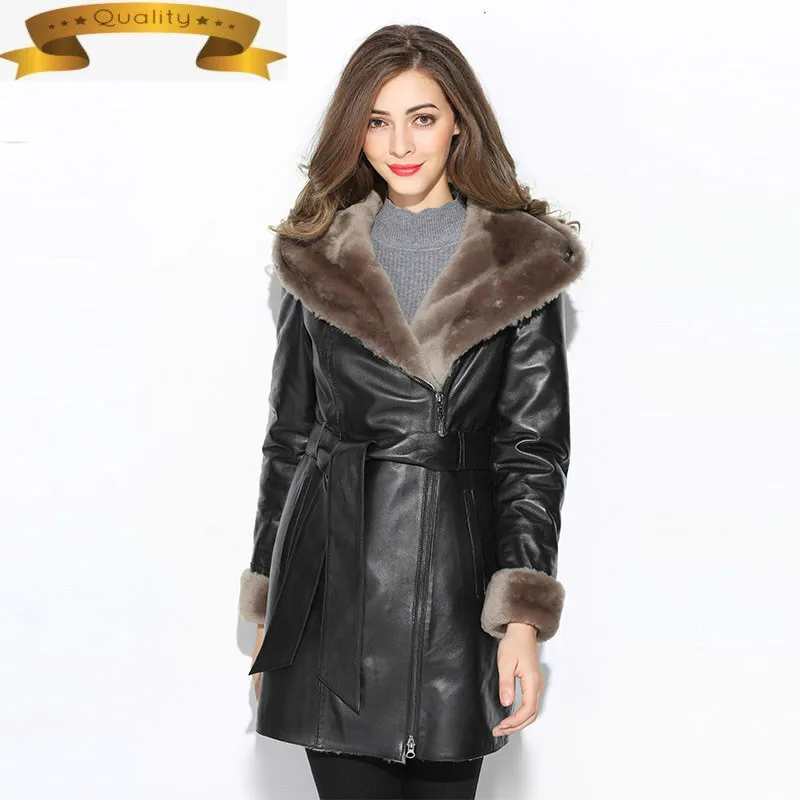 

Женское пальто из натурального меха овчины, зимнее пальто, женская куртка из натуральной шерсти для одежды 2021, манто для женщин M1010 YY137