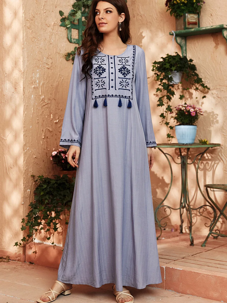 

Abaya Dubai Turkey Arabic Pakistani Muslim Fashion Dress Islam Clothing African Dresses Abayas for Women Oman Robe Longue Femme