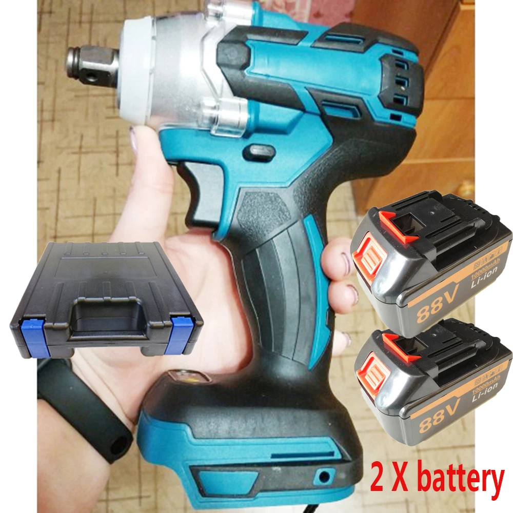 Литий ионный беспроводной ударный гайковерт 18 в 588н. М крутящий момент 1/2 дюйма