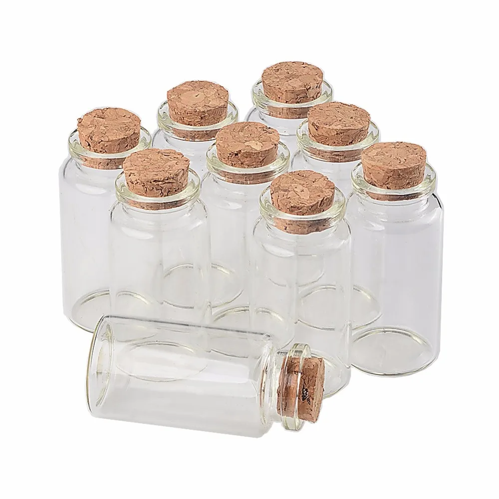 25 мл стеклянные бутылки с пробкой маленькие прозрачные мини пустые флаконы