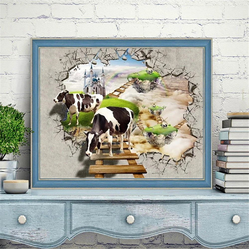 Набор для рисования по номерам на стену с животными | Дом и сад