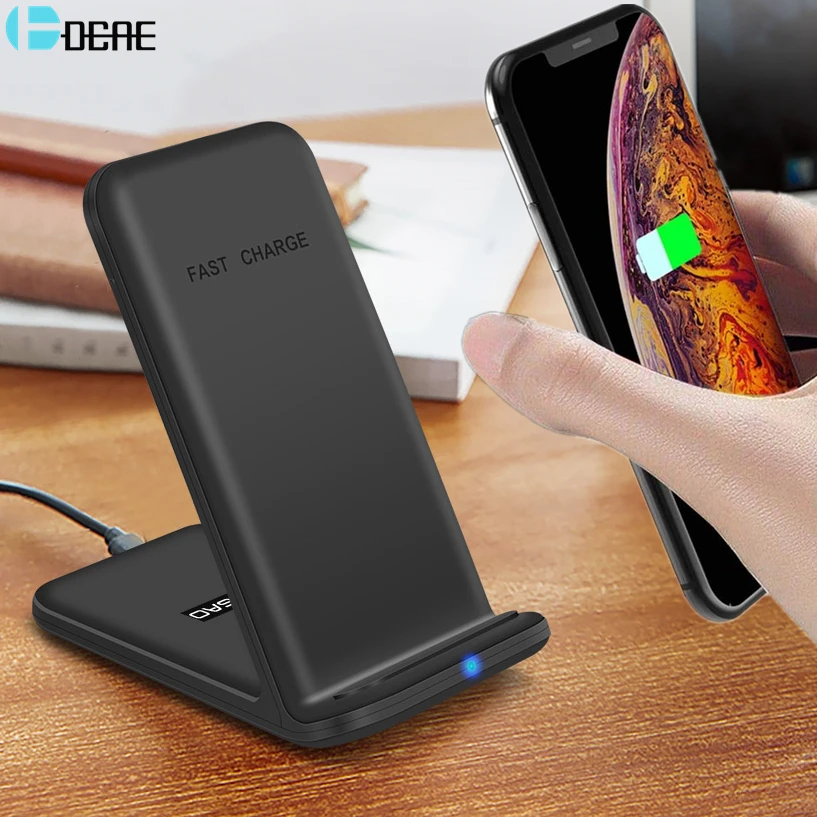 Беспроводное зарядное устройство DCAE Qi держатель для телефона подставка iPhone 12 11 Pro