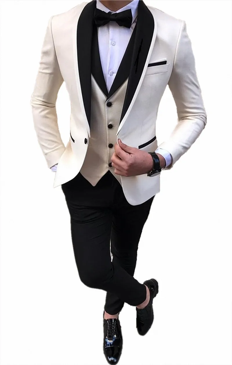 Смокинг мужской большой и высокой одежды [XZ02] под заказ свадебный костюм из 3