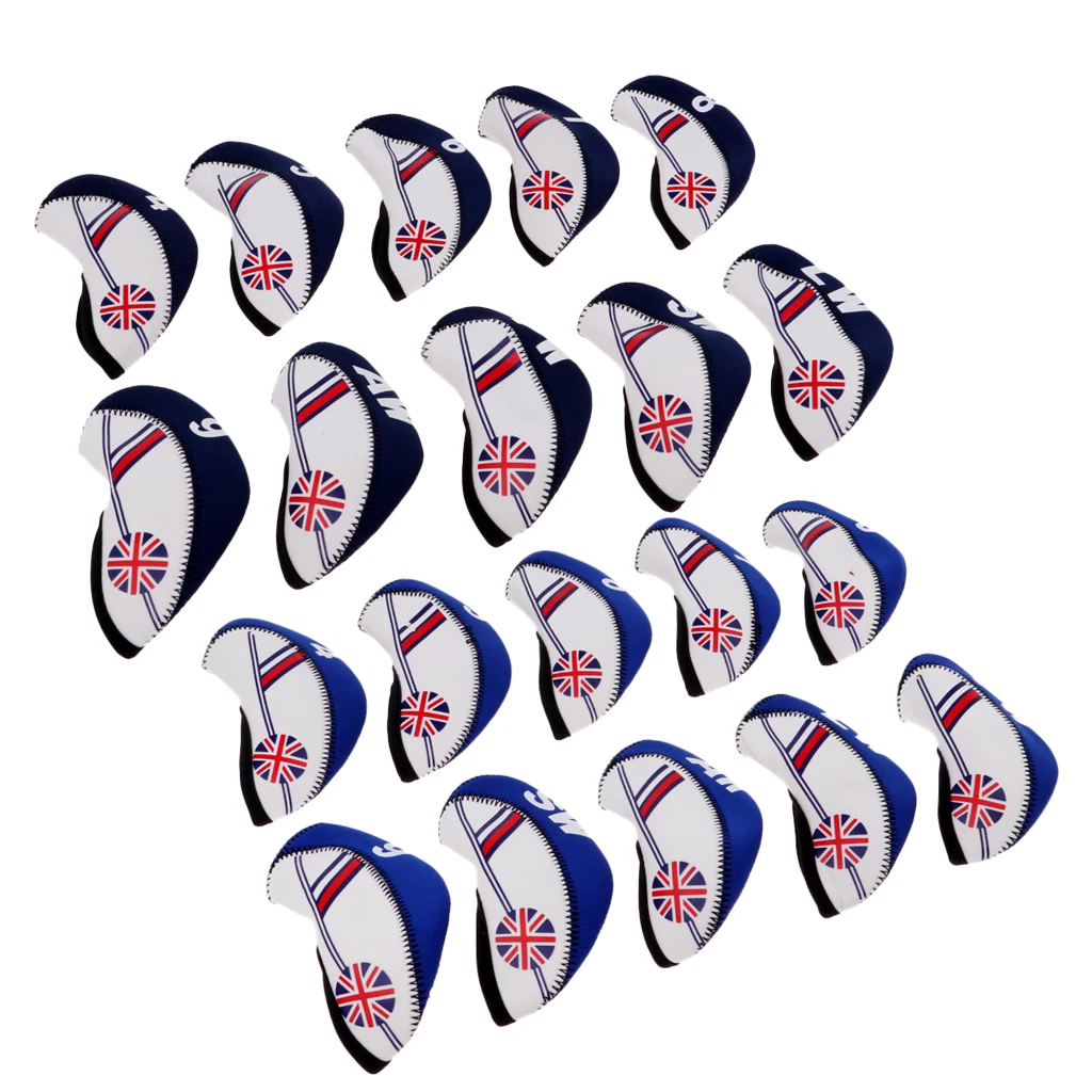 

10pcs/Set Golf Club head Wedge Iron Cover Golf Head Covers Protective