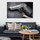 Популярная Картина на холсте с пистолетной пулей, Современная декоративная картина, настенное украшение