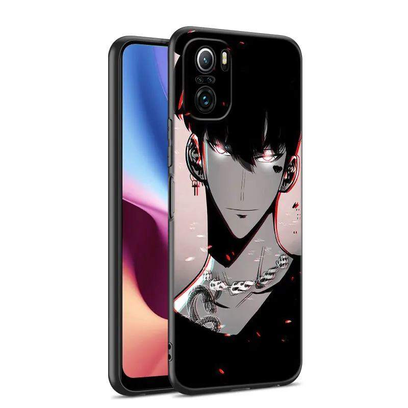 anime solo leveling phone case for xiaomi mi redmi poco x3 nfc gt f3 m3 10t 11t 7 7a k20 k40 pro 11i a2 11 lite civi black cover free global shipping