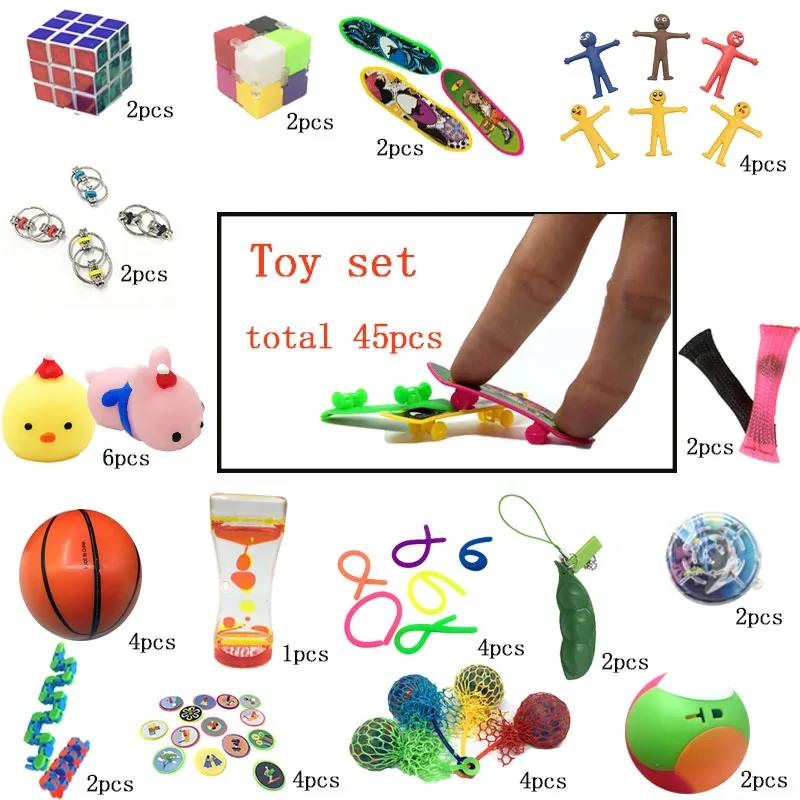 2020 новая Интересная комбинация 45 штук экструзионное решение Непоседа детей