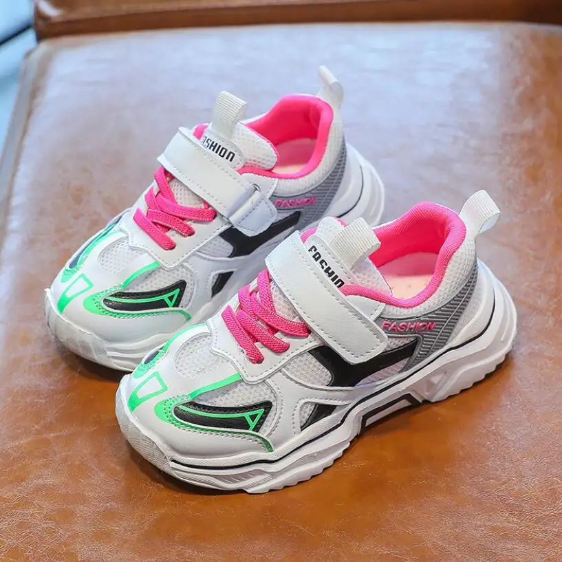 Осенняя детская повседневная обувь для мальчиков и девочек Модная дышащая