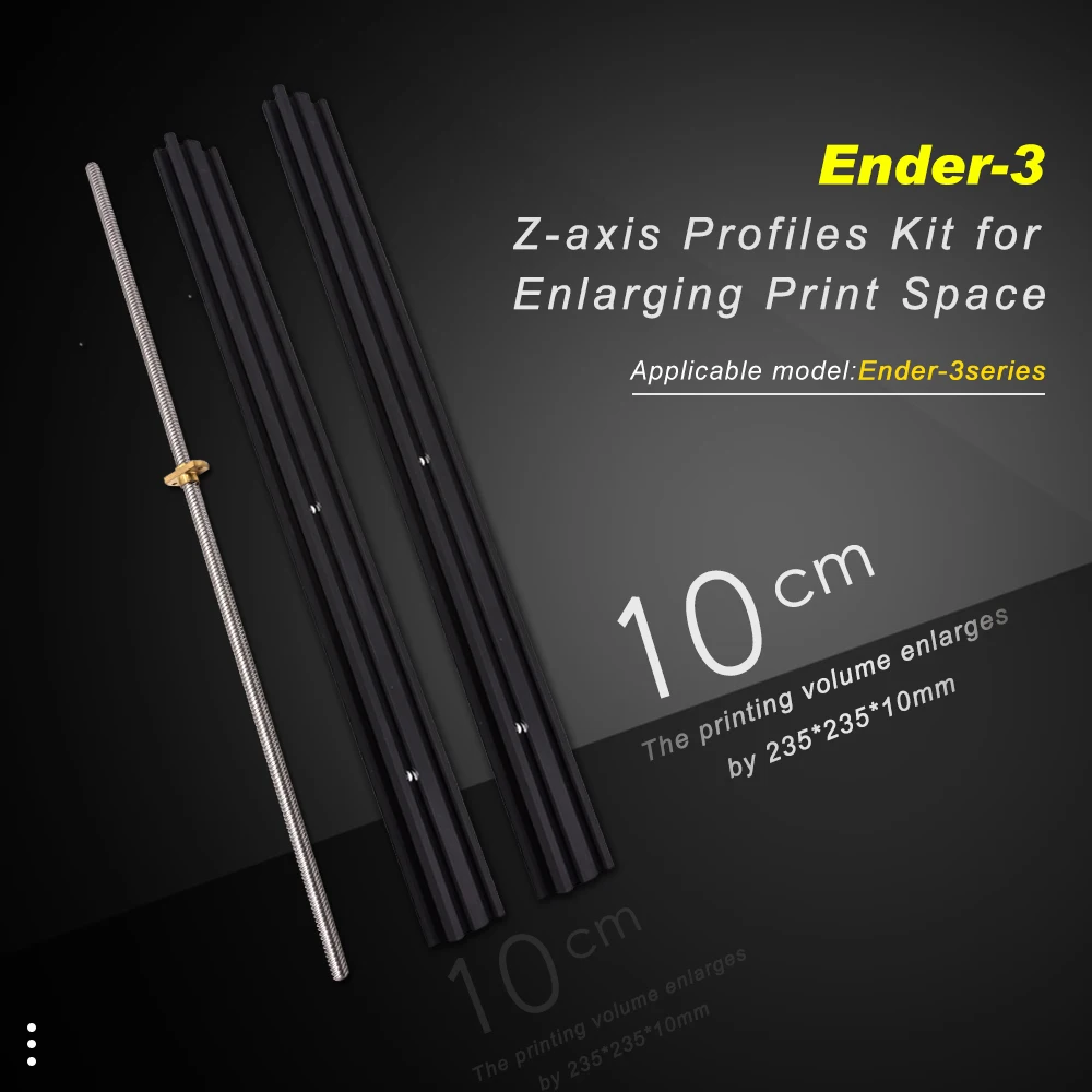 2040 profiles lead screw t nut ender 3 z axis extension profiles kit for ender 3ender 3 proender 3 v2 3d printer free global shipping