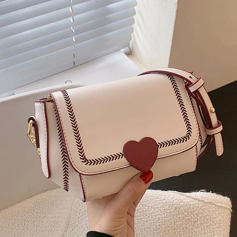 

Luxury Handbag 2021 Fashion New High Quality PU Leather Women's Designer Chain Handbags Casual Sweet Girl Shoulder Messenger Bag