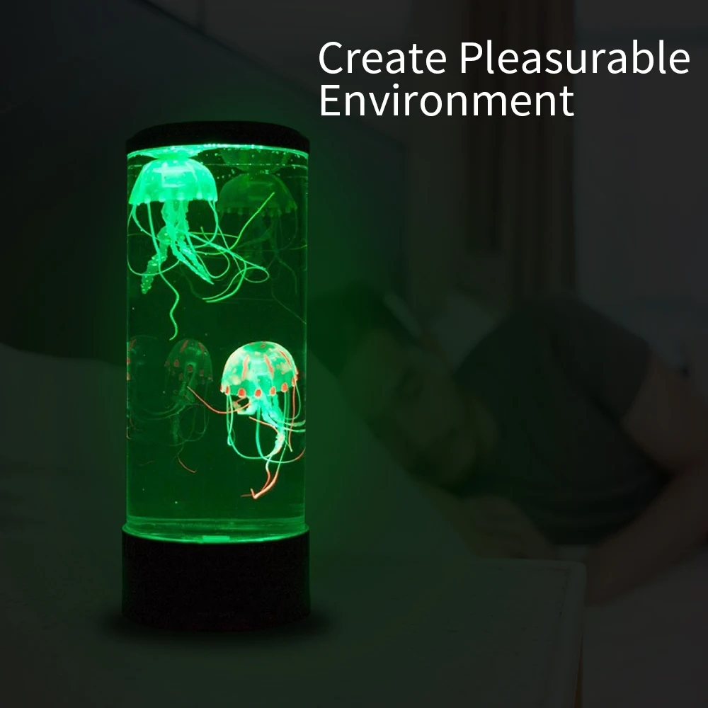 

LED tower with variable night light, fish tank light with USB, energy-saving, home decoration LED magic color changing anti-jell