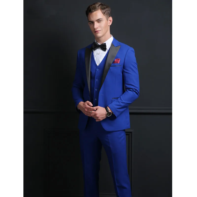 

Мужские костюмы, мужские брючные костюмы, модные мужские костюмы джентльмена, 3 предмета, пиджак + брюки + жилет, на заказ, Свадебные вечерние торжественные костюмы