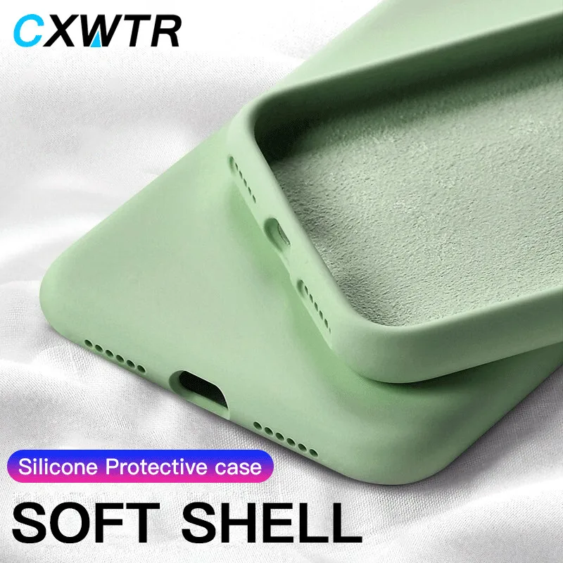 Оригинальный чехол из жидкого силикона для телефона iphone 11 Pro X XS MAX XR мягкий тонкий