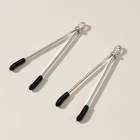 Зажим для груди Женский, 2 шт., металлический ниппель зажимов, для БДСМ-игр, грудной бондаж экзотические аксессуары