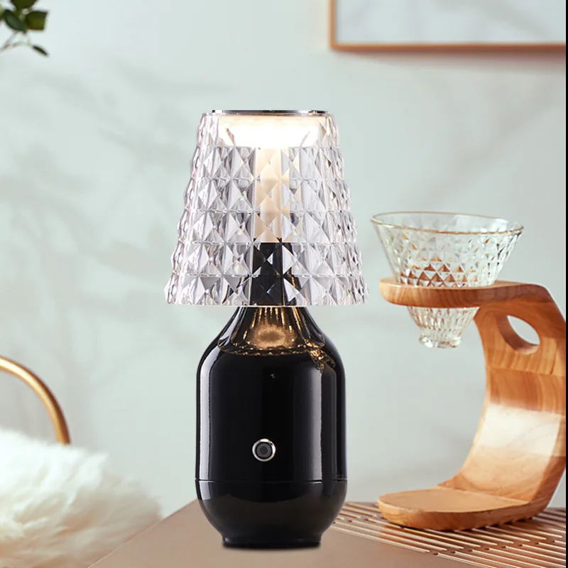 Перезаряжаемая декоративная настольная лампа барный обеденный стол
