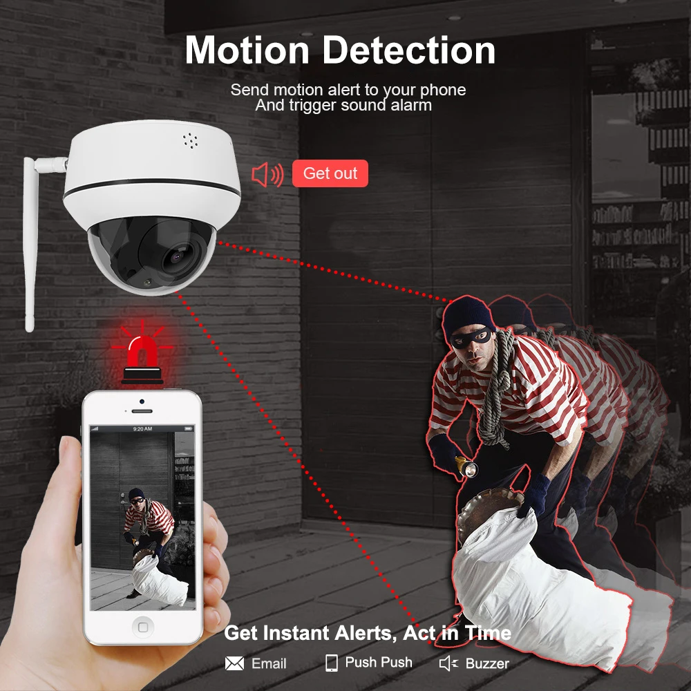 anpviz 2mp5mp wirelese ptz ip camera 5x zoom wifi security camera two way audio and sd card slot ir 30m ip66 h 265 free global shipping