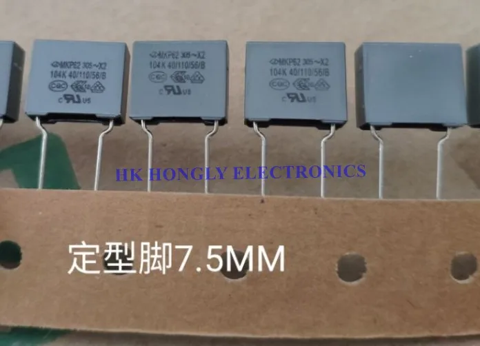 100 шт. MKP62 305V X2 104K 0 1 мкФ Р = 7 мм самый популярный пленочный конденсатор|Аксессуары