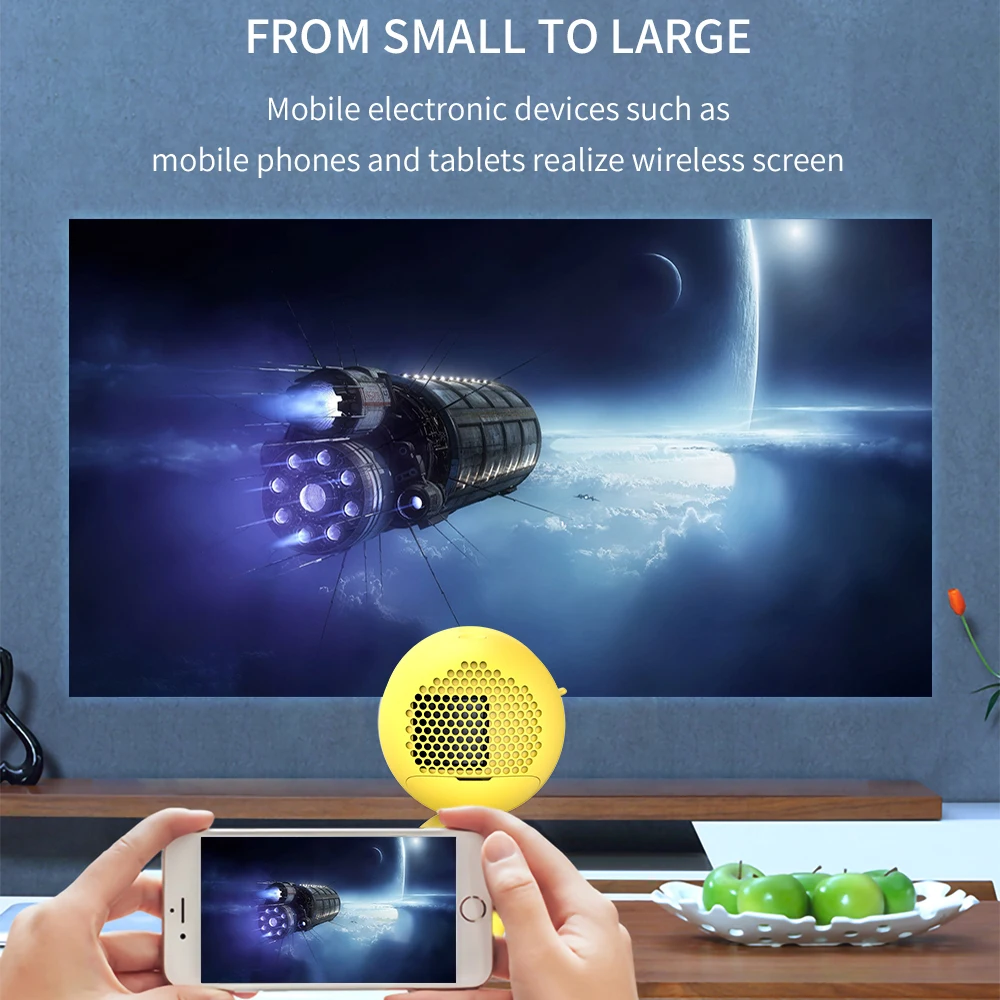 Портативный мини-проектор YG220 карманный милый проектор видеоплеер поддержка 1080P