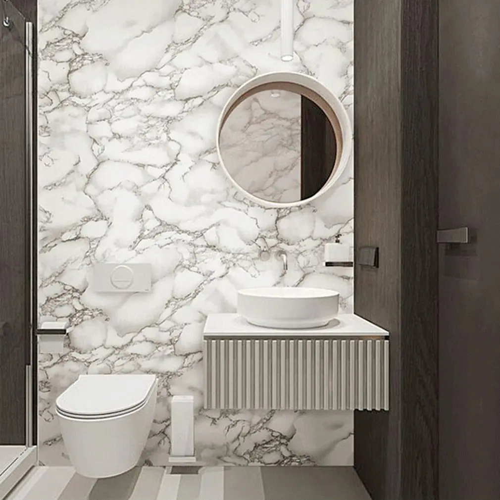 Самоклеящиеся мраморные обои пленка для декорирования и приклеивания