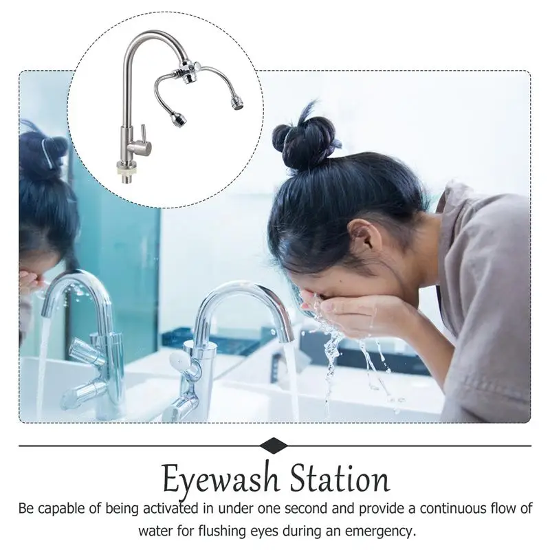 

1pc Eyewash with Faucet Professional Eye Wash Shower Eyewash Station for Factory School