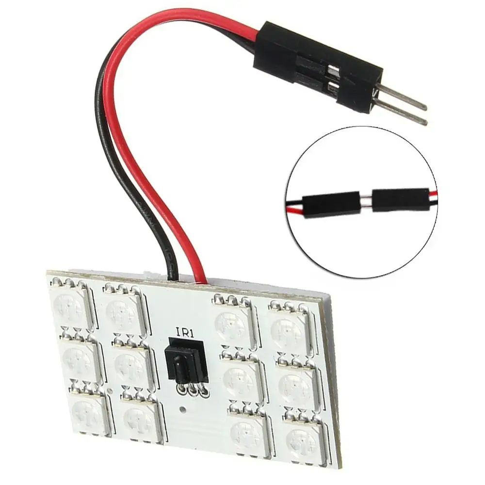RGB с пультом дистанционного управления T10 31/41 мм 12SMD 5050 атмосферная лампа
