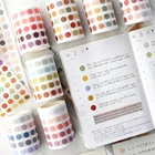 Круглая точечная лента Bullet Journal васи лента Цветная декоративная круглая лента для скрапбукинга точечная наклейка