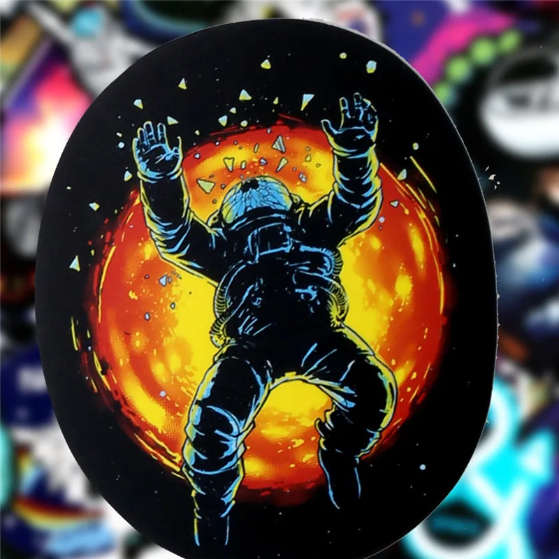 103050pcs cool outer space astronaut stickers aesthetic laptop water bottle waterproof graffiti decal sticker packs kid toy free global shipping