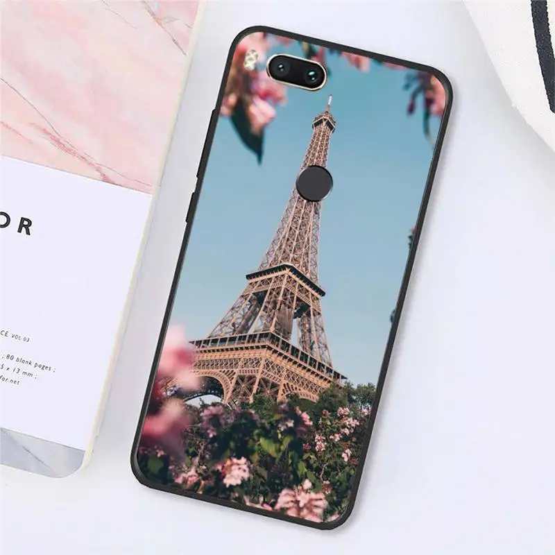 

Paris Eiffel Tower Romantic building Phone Case For Xiaomi Redmi note 7 8 9 t max3 s 10 pro lite Luxury brand shell funda coque