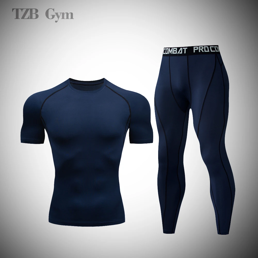 Компрессионный эластичный спортивный костюм MMA Rashguard для мужчин фитнеса улицы