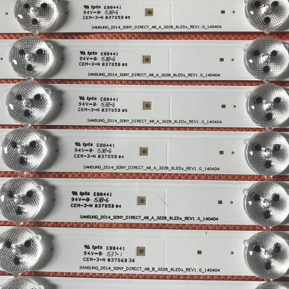 12 шт./лот Светодиодная лента для подсветки 1 комплект = шт. (6A + 6B) SONY Φ 1-889-674-12