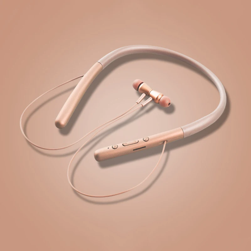Candy Color Hanging Neck Bluetooth Headset Sports Neck Hanging Running Earbuds Stereo for Xiaomi IPhone Huawei Portable Earphone