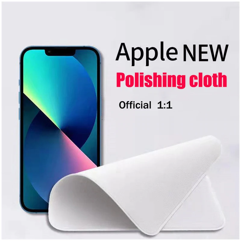 

New Polishing Cloth 1:1 For Apple Screen Display Nano-Texture Glass Panels Cleaning Cloth For iPad Mac Watch iPod Mobile Phone