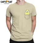 Футболка мужская с круглым вырезом, тенниска из 100% хлопка, с карманом на солнечной панели, с коротким рукавом, подарок на день рождения