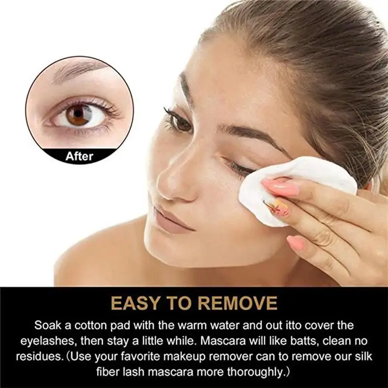 

Diamond Eyelashes Mascara 4D Silk Fiber Mascara Waterproof Smudge-Proof Silk Fiber Eye Lash Mascara Long Lasting Makeup Gift