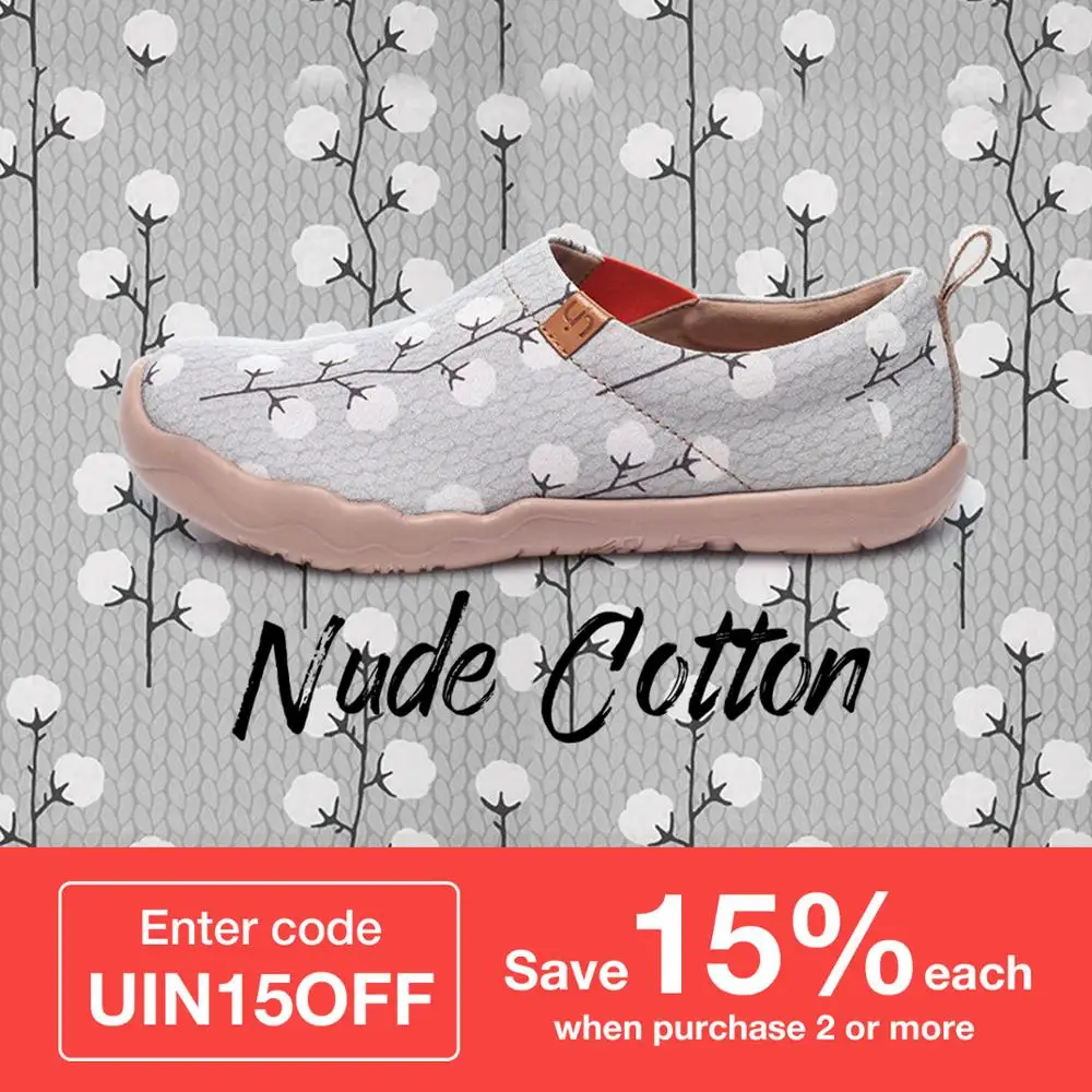 Кеды UIN женские холщовые дышащие кроссовки без шнуровки Повседневная летняя