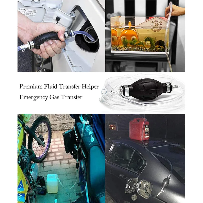 Ручной топливный насос универсальный резиновый алюминиевый для сборки линии