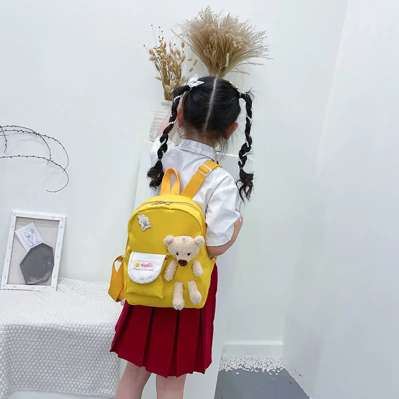 New Design Instagram Tiktok Hot Brand Bag Girl Boy Internet Star New Travel Girl Double-shoulder Baby Kindergarten Schoolbag