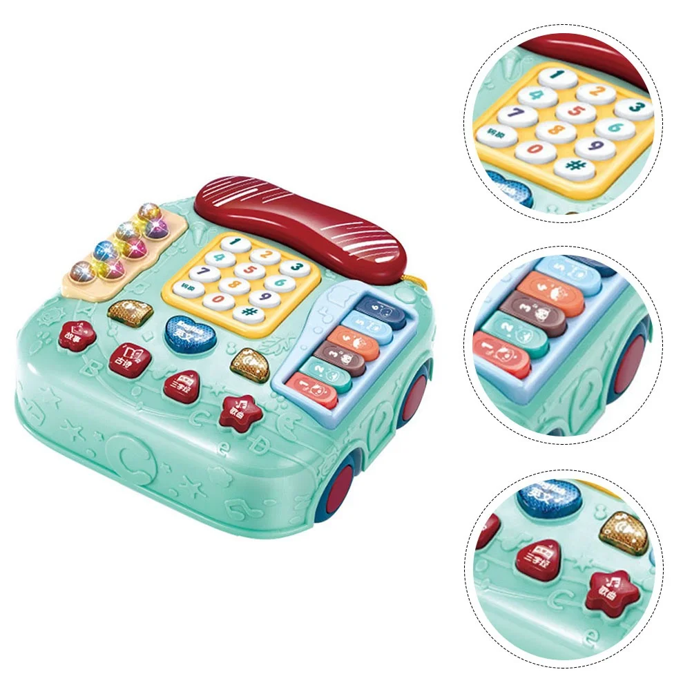 

Baby Phone Kids Toy Car Shaped Plaything Bilingual Toy Mobile Phones Toy Phone Telephone Jouet Enfant Toy Phone for Kids