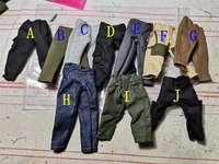 best sell 112 scale fashion trendy pants army trousers overalls multicolor can be suit 6 inch ant doll soldier accessories