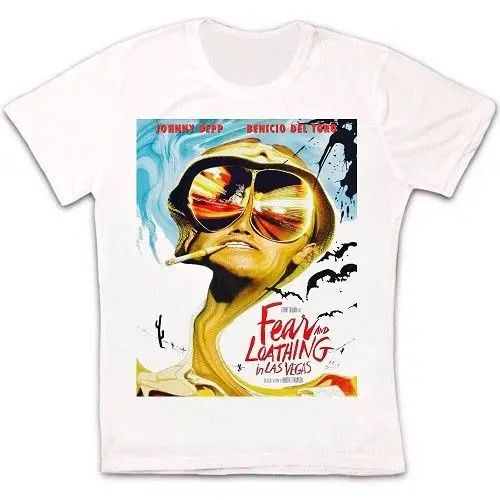 Винтажная футболка унисекс в стиле ретро из фильма Fear And Loathing Лас Вегасе