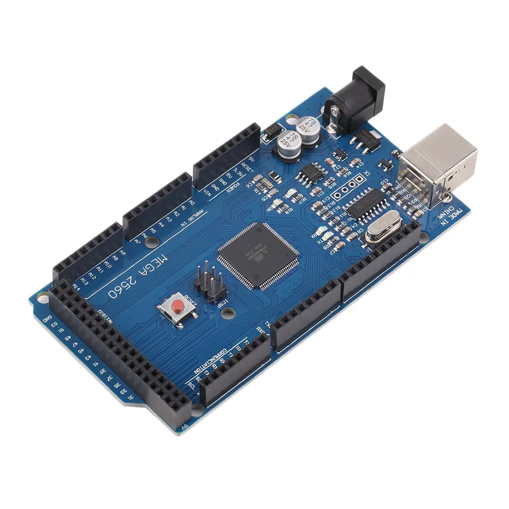 Mega 2560 R3 REV3 ATmega2560-16AU Плата USB кабель совместимый 256 Кб из которых 8 КБ используется