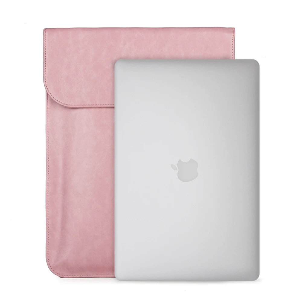 Сумка для ноутбука из искусственной кожи для Apple Macbook Air Pro 15 13,3 12 11,6 дюймов, универсальная сумка для ноутбука Xiaomi Air hp Dell