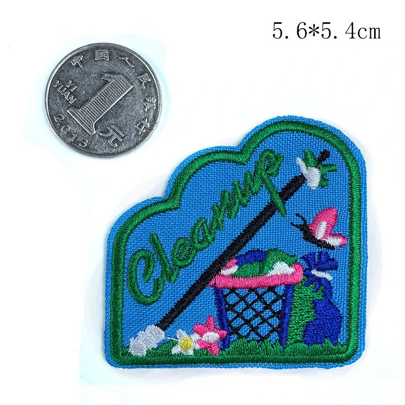 Нашивки с надписью Fine Clean Up аппликации Love To Swap для шитья значки сделай сам 3D