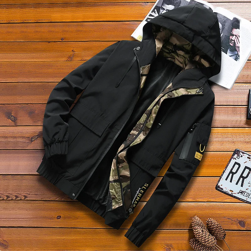 2019 осенне-зимняя куртка-бомбер мужская уличная верхняя одежда ветровка мужские s