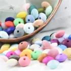 100 шт., Силиконовые Прорезыватели для зубов, 12 х7 мм