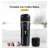 portable car coffee makerusb cable vehicle power supply 1 button multi function blue lightto get water heated