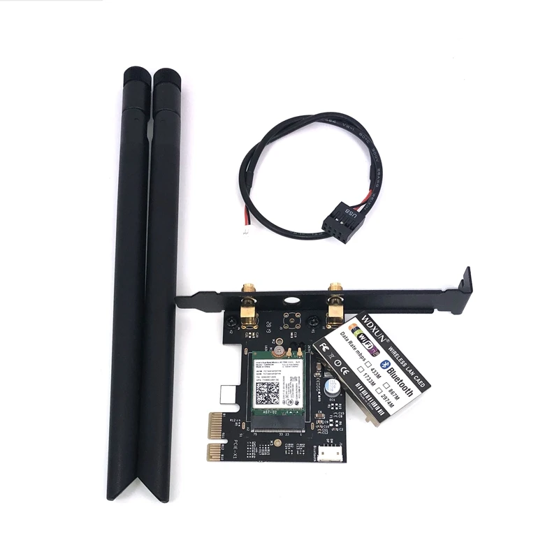 PCi Express 7260AC 2 4G/5G двухдиапазонный 7260HMW 867 Мбит/с беспроводной PCI E Wi Fi Bluetooth 4 0 7260 WIFI Card