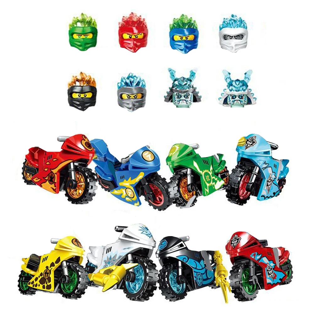 

Ninja Building Blocks Heroes Character Motorcycle Model Anime Movie Series Building Blocks Toys Dropshipping
