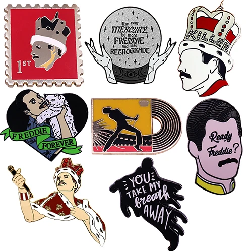 Музыкальная брошь Freddie Mercury Queen булавки эмалированные металлические значки