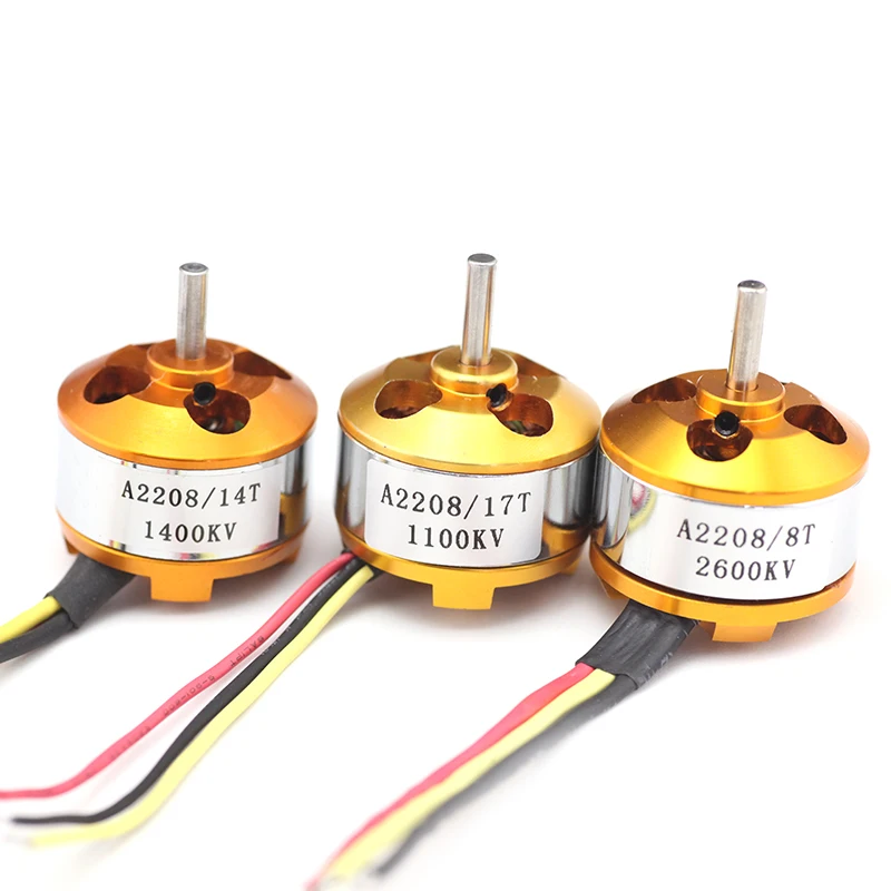 Бесщеточный электродвигатель постоянного тока XXD A2208 KV1100/KV1400/KV2600 для